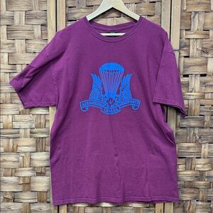 Purple T-Shirt with military Airborne Canada Logo